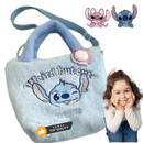 Bolsas de Pelúcias Stitch Ziper