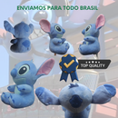 Pelúcia Stitch Azul Premium + Chaveiro de Brinde!
