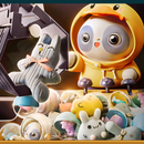 Mini Máquina de Pegar Ursinho 44 Brinquedos